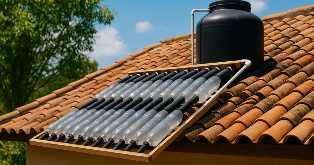 aquecedor solar artesanal